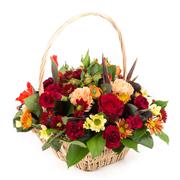 Autumnal Funeral Basket