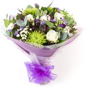 Purple &amp; Lime Handtied Bouquet